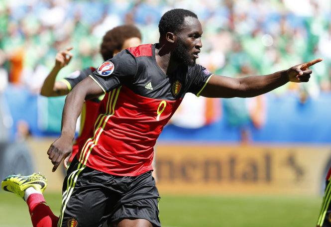 Lukaku ăn mừng bàn thắng vào lưới CH Ireland - Ảnh: Reuters