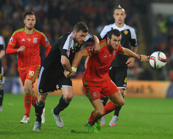 Gareth Bale (phải) sẽ tiếp tục tỏa sáng trước tuyển Bỉ? - Ảnh: WALES NEWS SERVICE