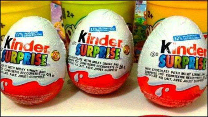 Trứng Kinder ở Mỹ