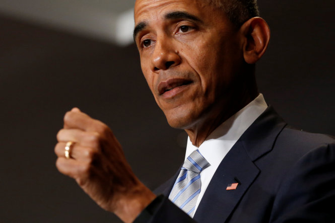 Tổng thống Mỹ Barack Obama phát biểu tại Warsaw, Ba Lan - Ảnh: Reuters