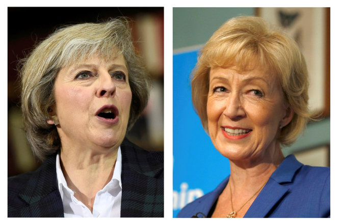 Hai ứng viên  Theresa May (trái) và Andrea Leadsom - Ảnh: Reuters