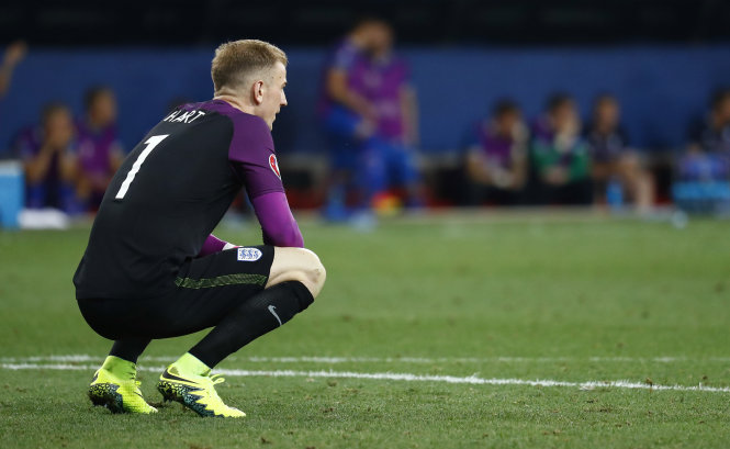 Joe Hart là nỗi thất vọng lớn nhất trong số các cầu thủ Anh dự Euro 2016. Ảnh: REUTERS