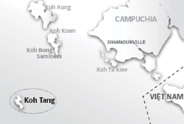 Quần đảo Koh Tang nằm ngoài khơi phía Nam của Campuchia, gần vùng biển tiếp giáp với Việt Nam 
- Đồ họa: V.CƯỜNG