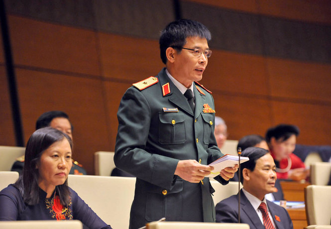 Đại biểu Quốc hội, thiếu tướng Phan Văn Tường - Ảnh: VIỆT DŨNG