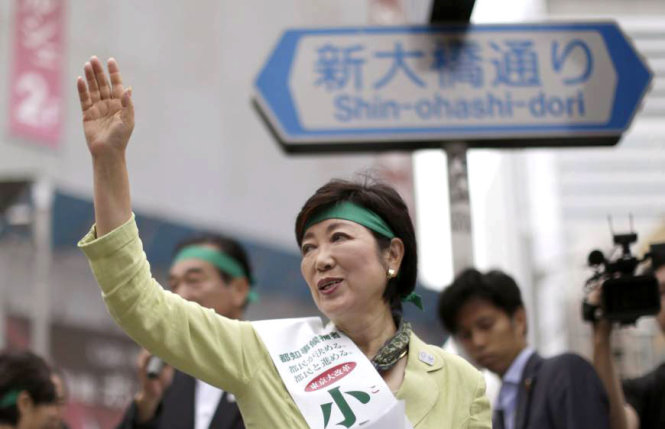 Bà Yuriko Koike - tân thị trưởng Tokyo - Ảnh: Japan Times