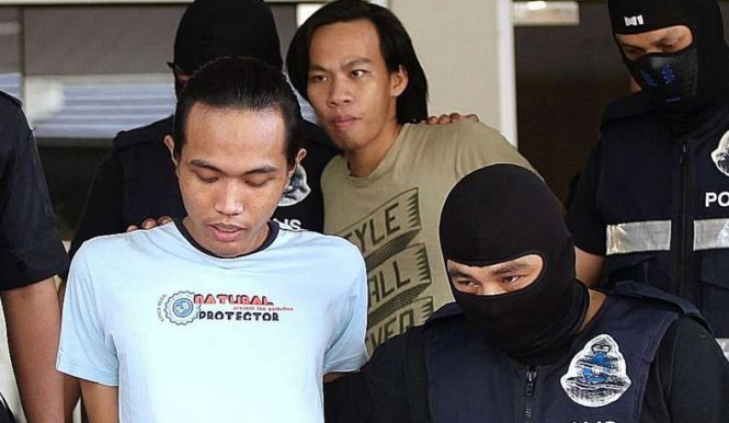 Các nghi can tấn công hộp đêm ở Puchong, Malaysia bị bắt giữ - Ảnh: THE STAR