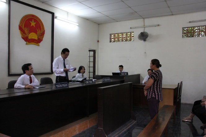 Bị cáo Mai Thị Ngọc Vân tại phiên tòa phúc thẩm