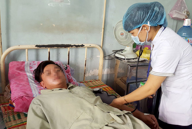 Bệnh nhân Nguyễn Tấn Cung đã khỏe sau khi được đặt stent động mạch vành - Ảnh: DUY THANH