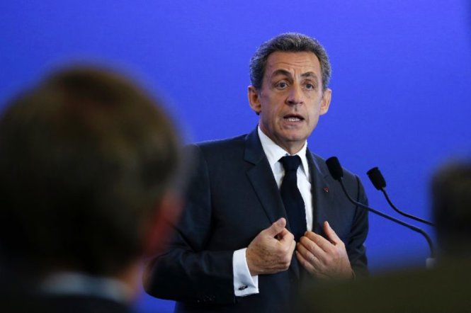 Ông Sarkozy sẽ từ chức chủ tịch đảng Những người cộng hòa để tập trung cho chiến dịch tranh cử tổng thống - Ảnh: AFP