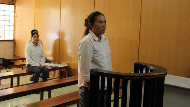 Bị cáo Lê Thị Liếu tại phiên tòa phúc thẩm - Ảnh: MINH BẰNG