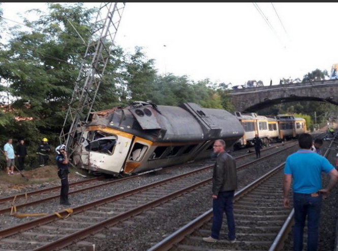 Dich vụ đường sắt khu vực ngưng hoạt động sau vụ tai nạn - Ảnh: Twitter