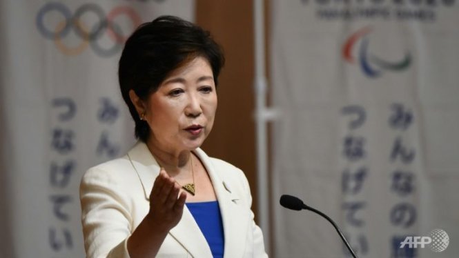 Bà Yuriko Koike trở thành nữ thống đốc đầu tiên của Tokyo hồi tháng 7-2016 - Ảnh: AFP