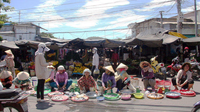 Chợ Phước Thái (tức chợ Bình Tân, TP Nha Trang)-Ảnh:Phan Sông Ngân