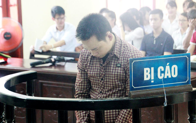 Bị cáo Trương Văn Quang tại phiên tòa ngày 29-9 - Ảnh: HƯNG HỒ