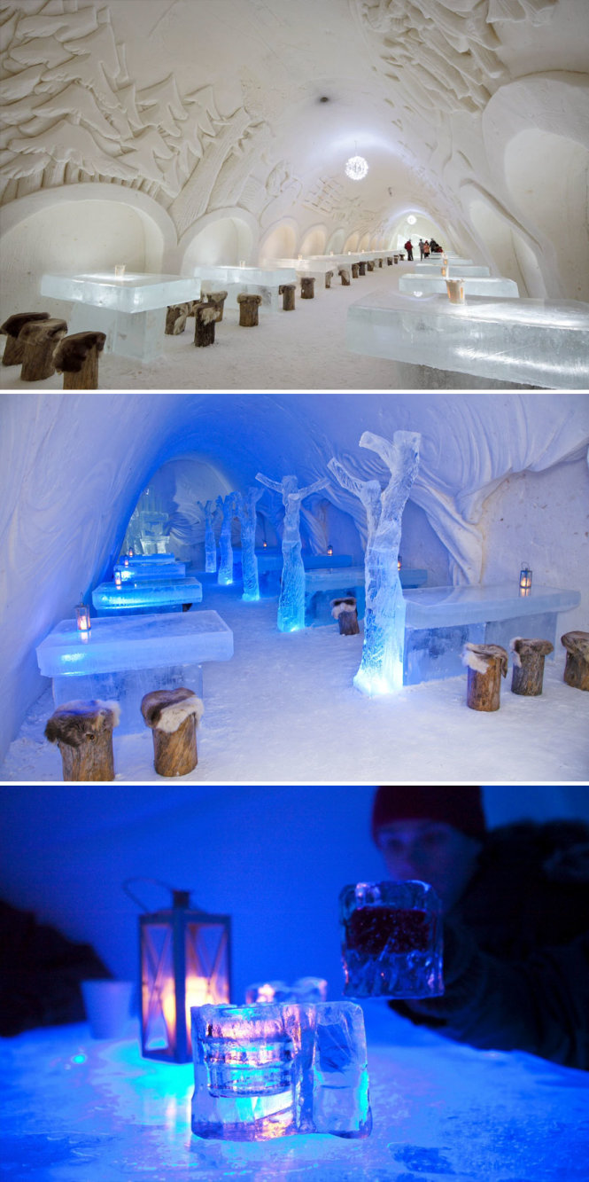 Nhà hàng Lâu đài tuyết Kemi ở Kemi, Phần Lan