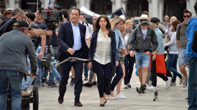 Tom Hanks quay phim  ở Ý