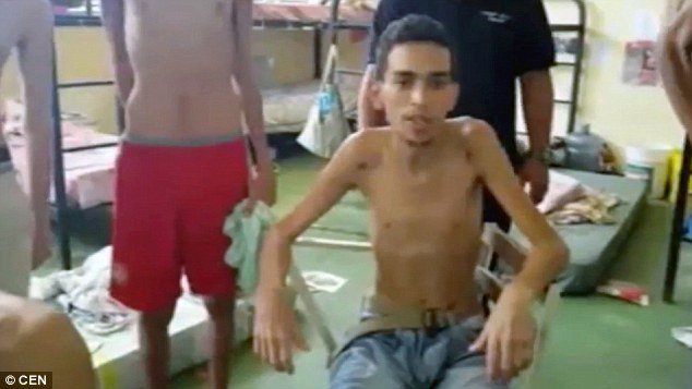 Đoạn video được tuồn ra từ một nhà tù ở San Juan de Los Morros ở vùng Guarico miền trung Venezuela - Ảnh: CEN