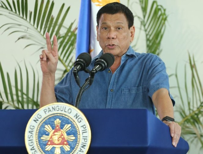 Tổng thống Philippines Rodrigo Duterte tuyên bố Philippines sẽ không tập trận chung với Mỹ nữa - Ảnh: AFP