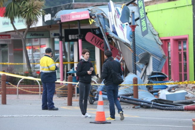 Nhà cửa ở thị trấn Picton bị hư hại - Ảnh: Fairfax NZ