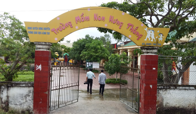 Trường mầm non Hưng Thắng, huyện Hưng Nguyên (Nghệ An) - Ảnh: DOÃN HÒA