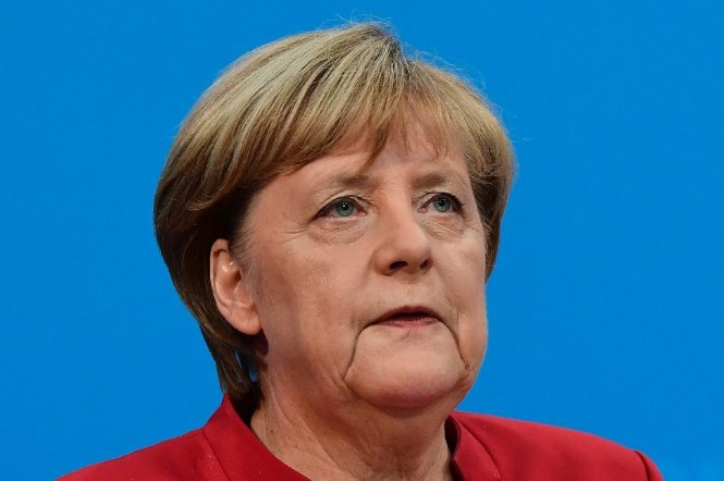 Bà Merkel phát biểu tại cuộc họp báo ở trụ sở đảng CDU tại Berlin, Đức ngày 20-11 - Ảnh: AFP