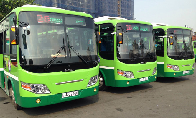 Xe buýt số 28 được thay mới để phục vụ người dân tốt hơn - Ảnh: Thu Dung