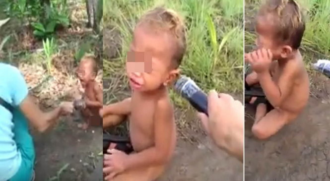 Hình ảnh em bé bị bạo hành khiến cộng đồng mạng phẫn nộ - Ảnh cắt từ clip