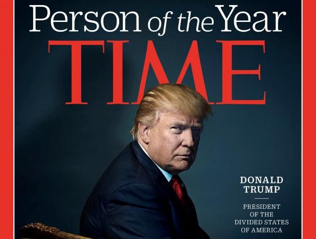 Hình ảnh ông Donald Trump trên bìa tạp chí Time cùng dòng chữ 