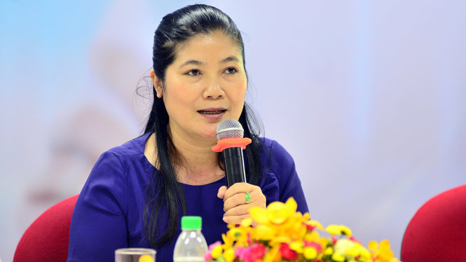 Bà Lưu Thị Thanh Huyền - Phó giám đốc Bảo hiểm Xã hội TP.HCM - Ảnh: DUYÊN PHAN