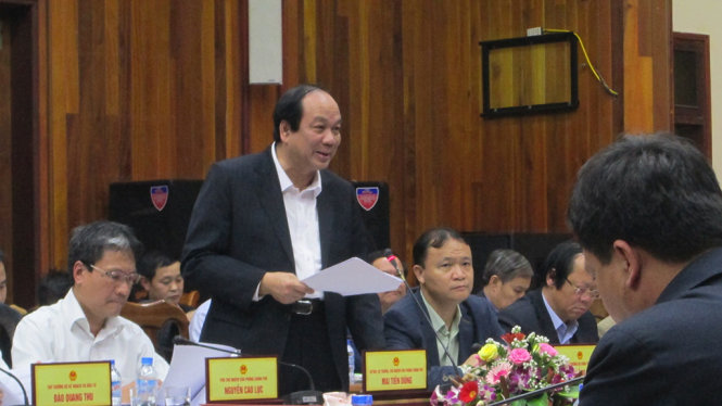 Bộ trưởng, chủ nhiệm Văn phòng Chính phủ Mai Tiến Dũng làm việc với UBND tỉnh Quảng Bình