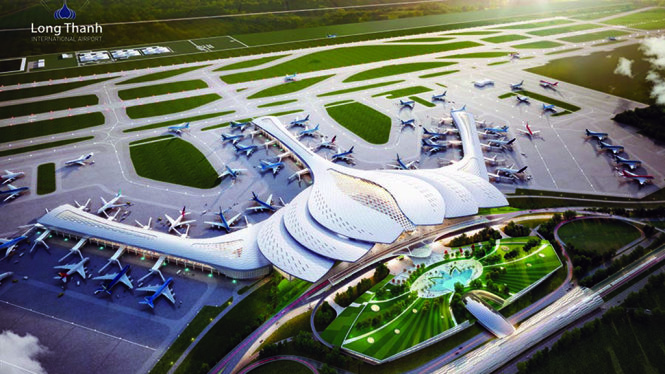 Một trong 9 đồ án thiết kế nhà ga sân bay Long Thành qua thi tuyển đã và đang được lấy ý kiến rộng rãi cộng đồng