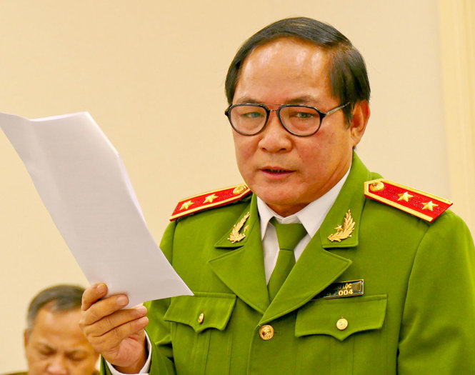 Trung tướng Đồng Đại Lộc cho biết VN là một trong những quốc gia trung chuyển ma túy lớn trên thế giới - Ảnh: L.K
