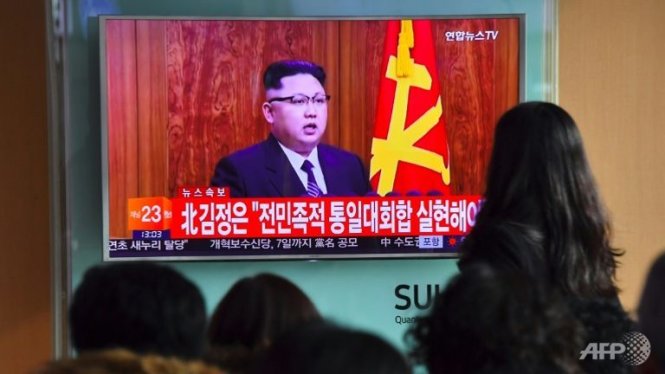 Lãnh đạo Triều Tiên tuyên bố trên truyền hình rằng nước này đang ở giai đoạn cuối của việc thử phóng ICBM - Ảnh: AFP