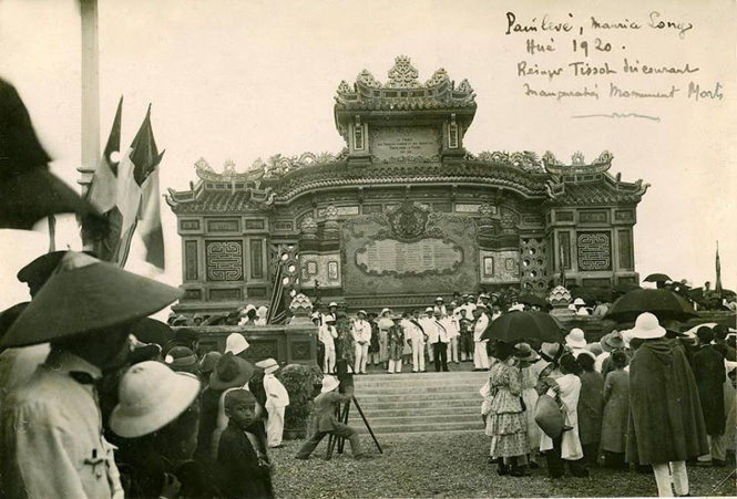 Đài tưởng niệm chiến sĩ trận vong  vào thời điểm khánh thành năm 1920 -  
Ảnh: tư liệu