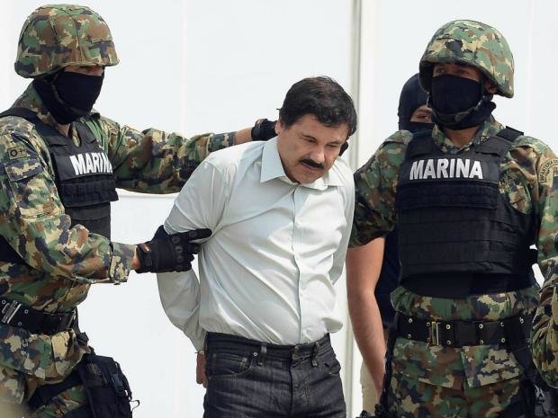 Ông trùm Guzman của băng đảng Sinaloa bị bắt lại sau gần một năm đào tẩu khỏi nhà tù an ninh bậc nhất của Mexico - Ảnh: AFP