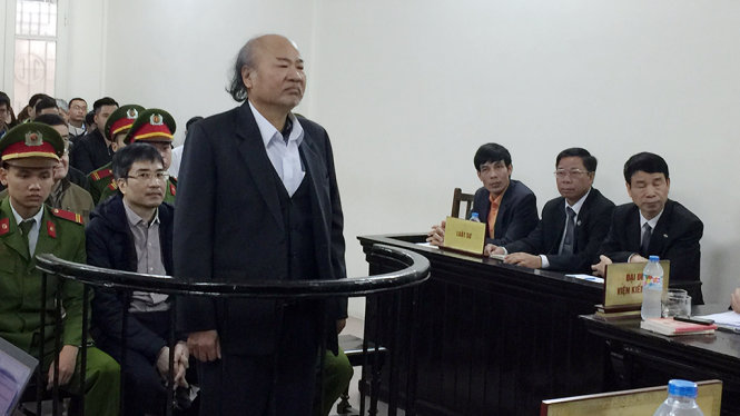 Bị cáo Giang Kim Hiển tại phiên toà - Ảnh: Thân Hoàng