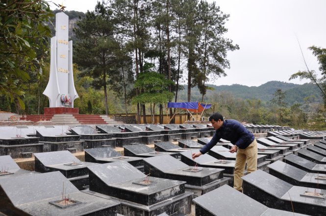 Nghĩa trang liệt sĩ Trà Lĩnh - nơi an nghỉ của các liệt sĩ hi sinh trong cuộc chiến tranh bảo vệ biên giới năm 1979 - Ảnh: Ngọc Quang