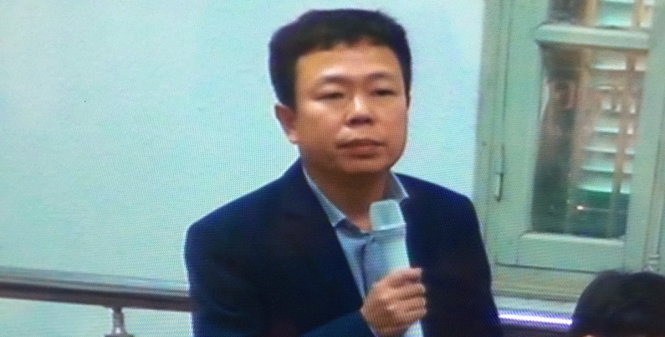 Ông Nguyễn Tuấn Hùng, đại diện của PVEP tại toà - Ảnh: Thân Hoàng