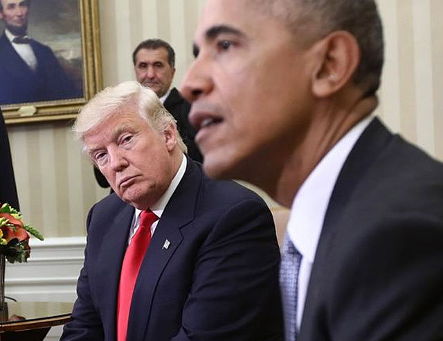 Ông Donald Trump (trái) và ông Barack Obama - Ảnh: Reuters