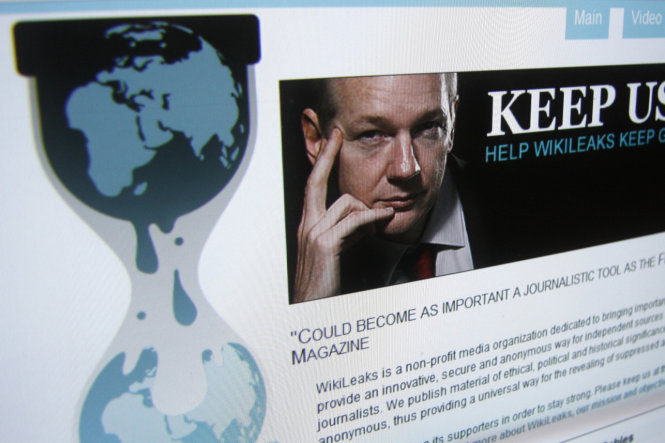 Trang WikiLeaks của Julian Assange vẫn còn làm đau đầu nhiều chính quyền - Ảnh: chụp màn hình