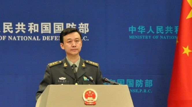 Người phát ngôn Bộ Quốc phòng Trung Quốc Wu Qian tiếp tục biện minh cho các công trình quân sự trái phép của Bắc Kinh trên Biển Đông - Ảnh: Bộ Quốc phòng Trung Quốc