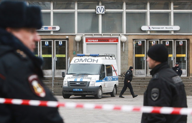 Nhà ga ở quận Odintsovsky, thủ đô Matxcơva - nơi tên Azimov bị bắt ngày 17-4 - Ảnh: TASS