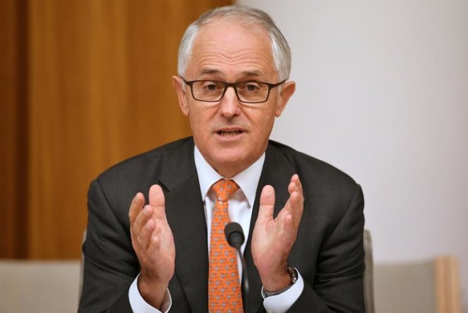 Thủ tướng Úc Malcolm Turnbull phát biểu tại thủ đô Canberra - Ảnh: Reuters
