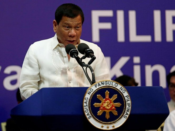 Tổng thống Rodrigo Duterte - Ảnh: REUTERS