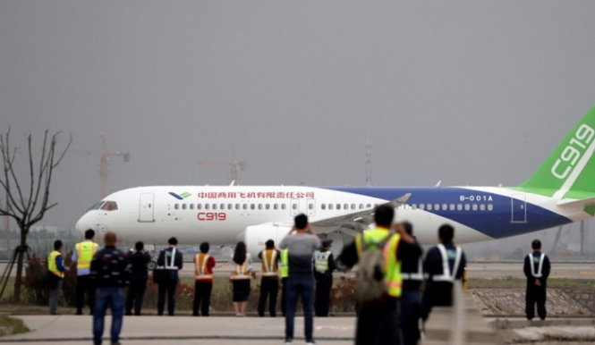Bắc Kinh kỳ vọng C919 sẽ giúp nâng cao vị thế của họ trên thị trường hàng không thế giới - Ảnh: AFP