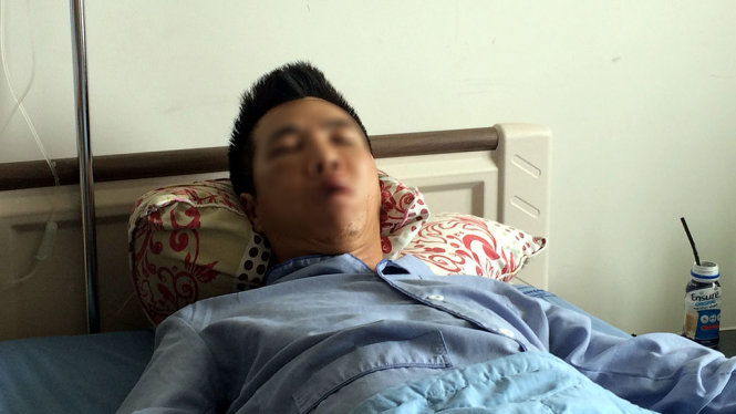 Sau bị đánh, Phạm Thái Dương vẫn còn nằm điều trị tại bệnh viện