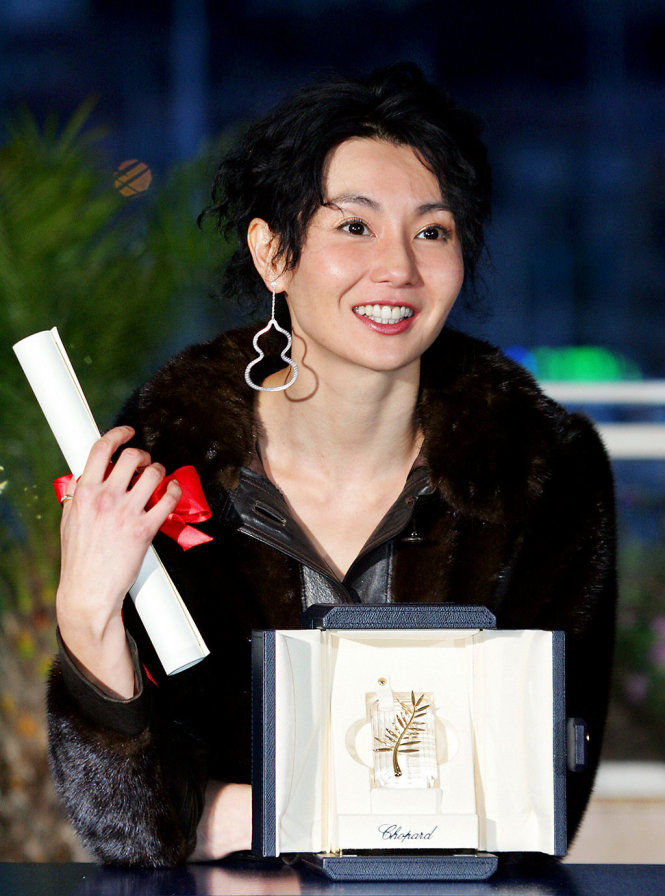 Trước khi làm giám khảo Cannes lần thứ 60, Trương Mạn Ngọc đăng quang Ảnh hậu Cannes lần thứ 57 (2004) với bộ phim Clean của đạo diễn Olivier Assayas - Ảnh Sina.