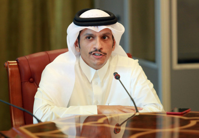 Ngoại trưởng Qatar, ông Mohammed bin Abdulrahman al-Thani - Ảnh: Reuters