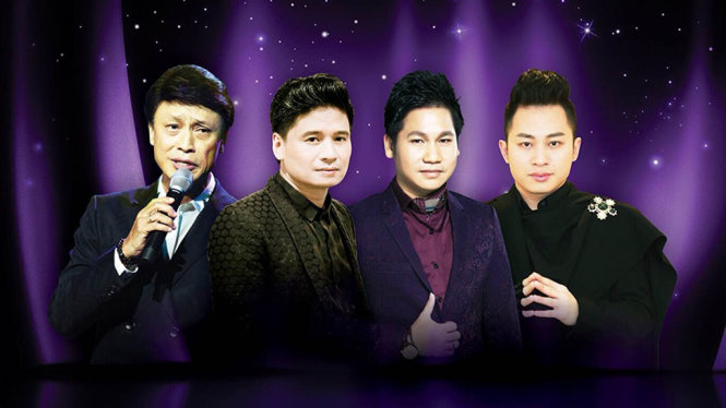 Bốn ca sĩ khoác danh vị Danh ca Việt Nam tham gia đêm nhạc - Ảnh: BTC cung cấp