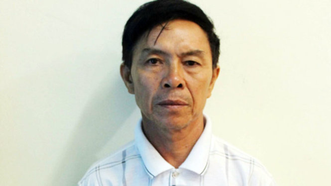 Bị can Nguyễn Hữu Sơn tại cơ quan điều tra - Ảnh: P.HÀO